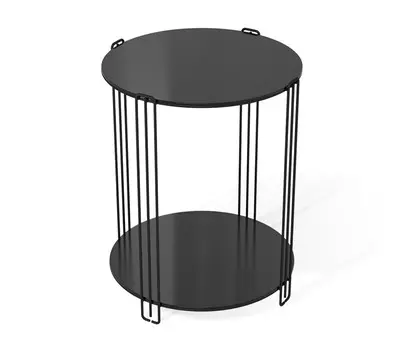 Журнальный столик Sheffilton SHT-CT34 черный муар/черный глянец (229643)