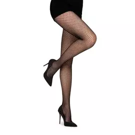 Ажурные колготки в сетку (nero, 3)