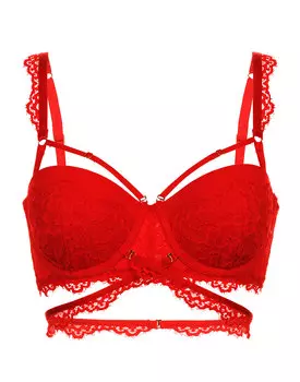 Бюстгальтер балконет Push-up с формованными чашками на стане Frida