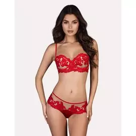 Балконет рush-up с формованными чашками и съемными бретелями Federica (rouge/nude, 5D)