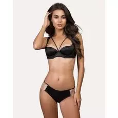 Балконет с фигурными чашками Giovanna (nero, 3C)