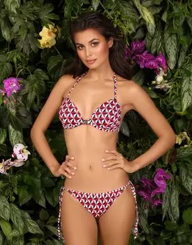 Бра Push-up с треугольными чашками Malena (print, 4B)