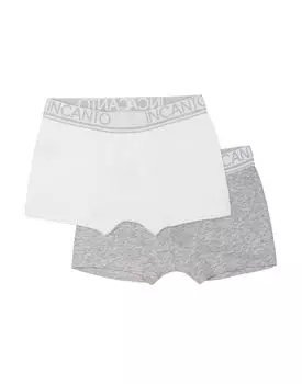 Набор из 2-х боксеров Basic (bianco/grigio melange, 1)