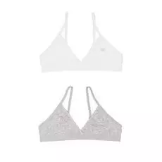Набор из 2-х бра с мягкой чашкой Basic (bianco/grigio melange, 1)