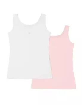 Набор из 2-х маек Basic (bianco/dolce rosa, 3)