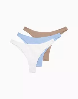 Набор из 3-х бразилиано средней посадки с высоким вырезом бедра MD772