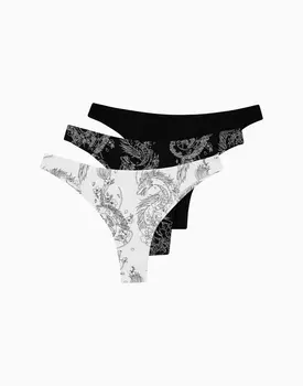 Набор из 3-х бразилиано средняя посадка с высоким вырезом бедра MD847