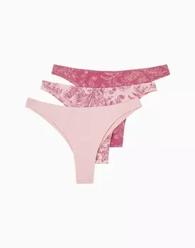 Набор из 3-х бразилиано средней посадки с высоким вырезом бедра MD776