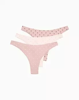 Набор из 3-х бразилиано средняя посадка с высоким вырезом бедра MD992