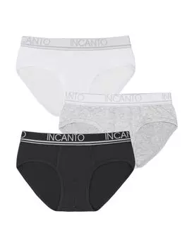 Набор из 3-х слипов Basic (bianco/grigio mel/nero, 1)
