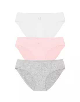Набор из 3-х слипов Basic (bianco/dolce rosa/grigio, 3)