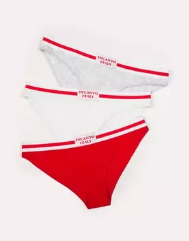 Набор из 3-х слипов средней посадки Milena