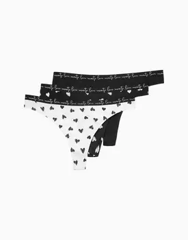 Набор из 3-х стрингов средней посадки MD704