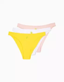 Набор из 3-х танга средней посадки с высоким вырезом бедра MD708