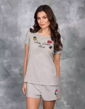 Шорты Lucky (grigio melange, 4)