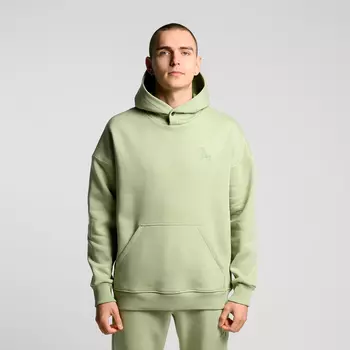 Утеплённое худи с кнопкой