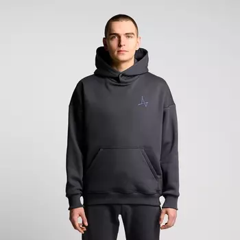 Утеплённое худи с кнопкой