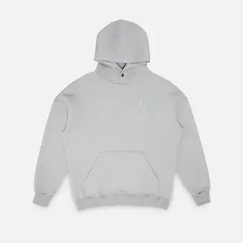 Утеплённое худи с кнопкой