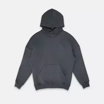 Утеплённое худи с кнопкой