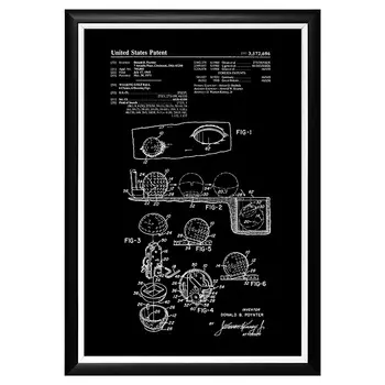 Арт-постер патент на настольный гольф