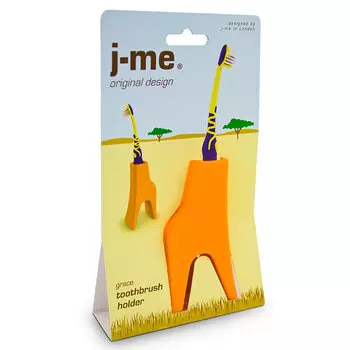 Держатель для зубной щетки j-me Giraffe оранжевый