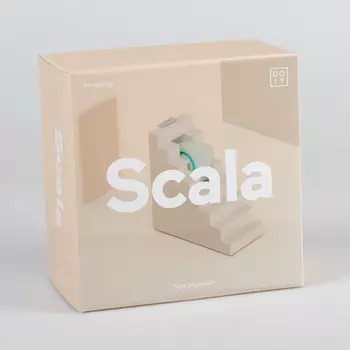 Диспенсер для скотча бетонный Scala серого цвета