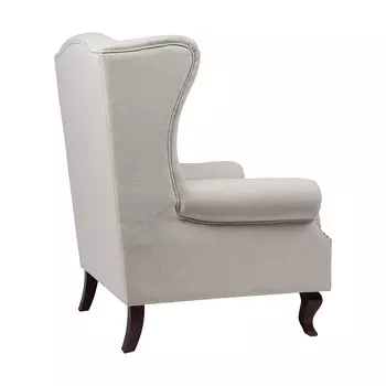 Кресло Collins Wingback Chair белый лен