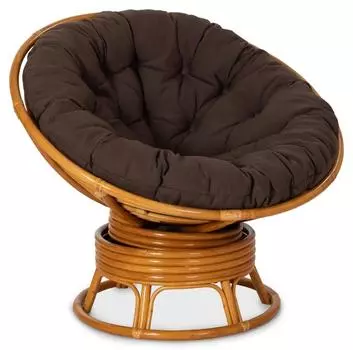 Кресло механическое Papasan с каркасом из натурального ротанга