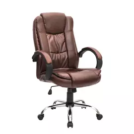 Кресло офисное Top Chairs Atlant коричневого цвета