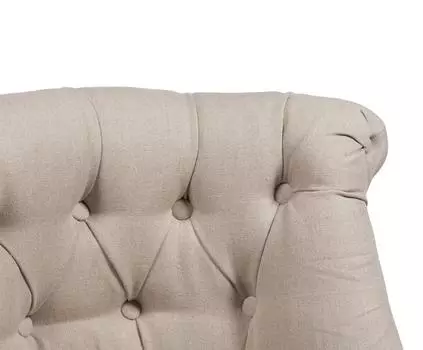 Кресло Sophie Tufted Slipper Chair белый лен