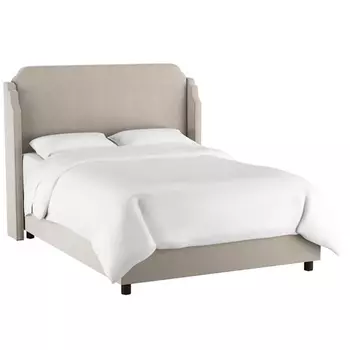 Кровать Aurora Wingback Light Gray 180х200