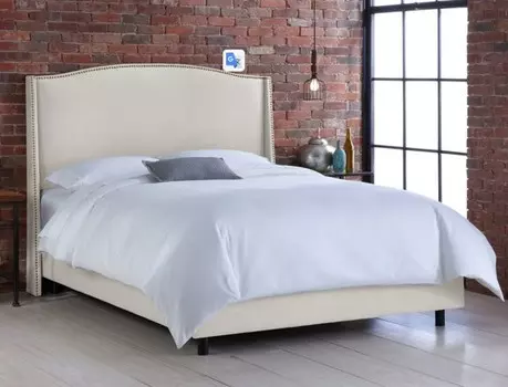 Кровать Cole Wingback Talc 160х200