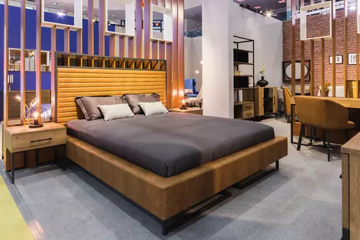 Кровать Loft грейс браун с подъемным механизмом и ящиком 160х200