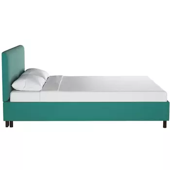 Кровать Novac Platform Teal бирюзового цвета 160х200