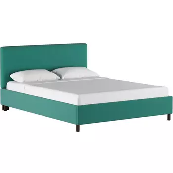 Кровать Novac Platform Teal бирюзового цвета 180х200