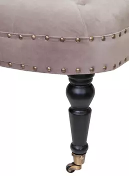 Низкое кресло Aviana Taupe Velvet светло-коричневого цвета