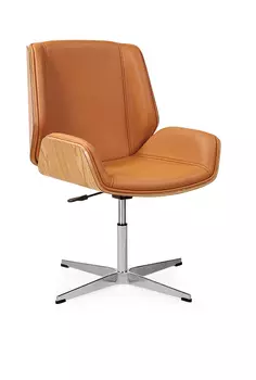 Офисное кресло Top Chairs Crown коричневого цвета