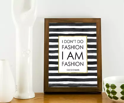 Постер "I am Fashion" а4