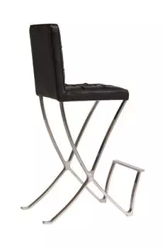 Стул Barcelona Dining Chair черная натуральная кожа