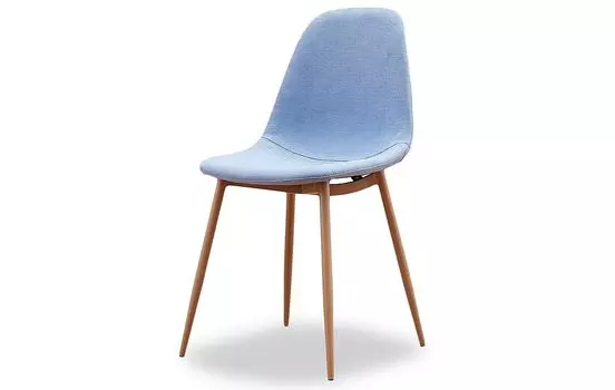 Стул Cowboy Blue/Wood голубого цвета