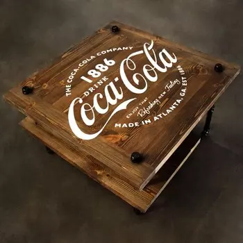 Журнальный столик Coca-Cola в стиле лофт