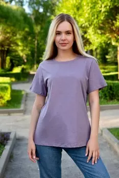 Футболка трикотажная Роузи (лиловая) рр