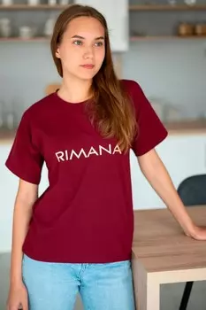 Футболка трикотажная Ксюша (брусничная)