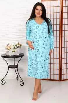 Ночная сорочка Светослава (бирюзовая) рр