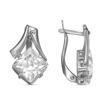 Серьги бижутерия Сияние (серебрение) зк