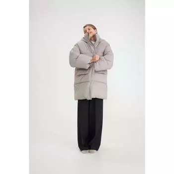 INSPIRE Пуховик дутый с карманами (бежевый) (L, Бежевый)