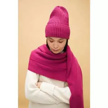 INSPIRE Шарф вязаный (ягодный) (One size, Ягодный)