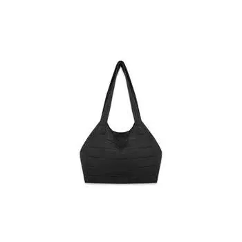 INSPIRE Сумка-шоппер стеганая (черный) (One size, Черный)