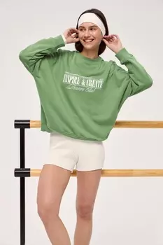 INSPIRE Свитшот оверсайз Inspire Club (зеленый) (L, Зеленый)