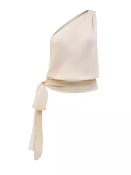 Асимметричный топ из струящегося шифона с цепочками Punto Luce